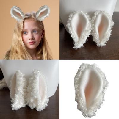 Entzückendes Kunstlammwoll-Ohr-Kopfschmuck Bequeme Tierohren Dekorationen für Partys und tägliche Mode
