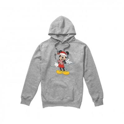 Mens Mickey Mouse Christmas Lights Hoodie