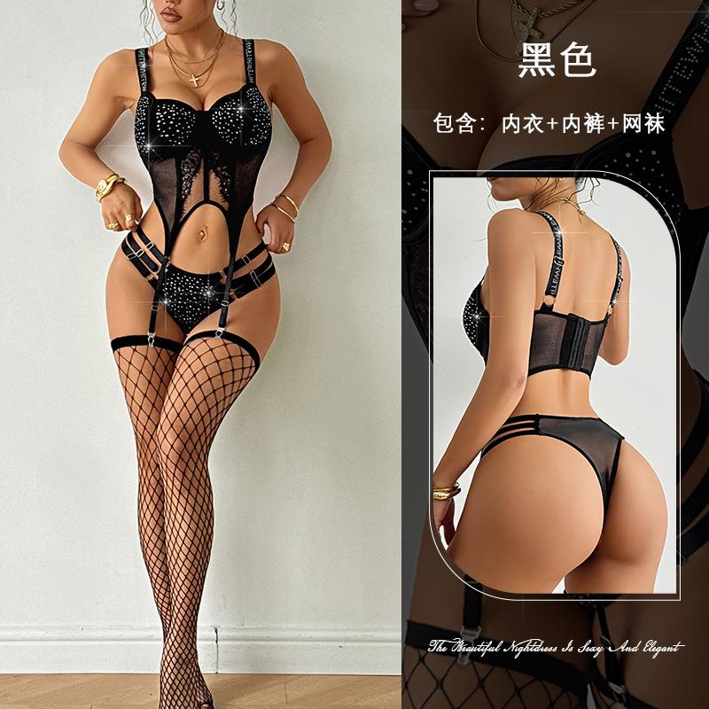 Multi-Style Kant Gaas Lingerie Set Bh Nachtjapon Combinatie Dames Nachtkleding Veelzijdige Verleidelijke Lingerie Collectie met Diverse Stijl Opties