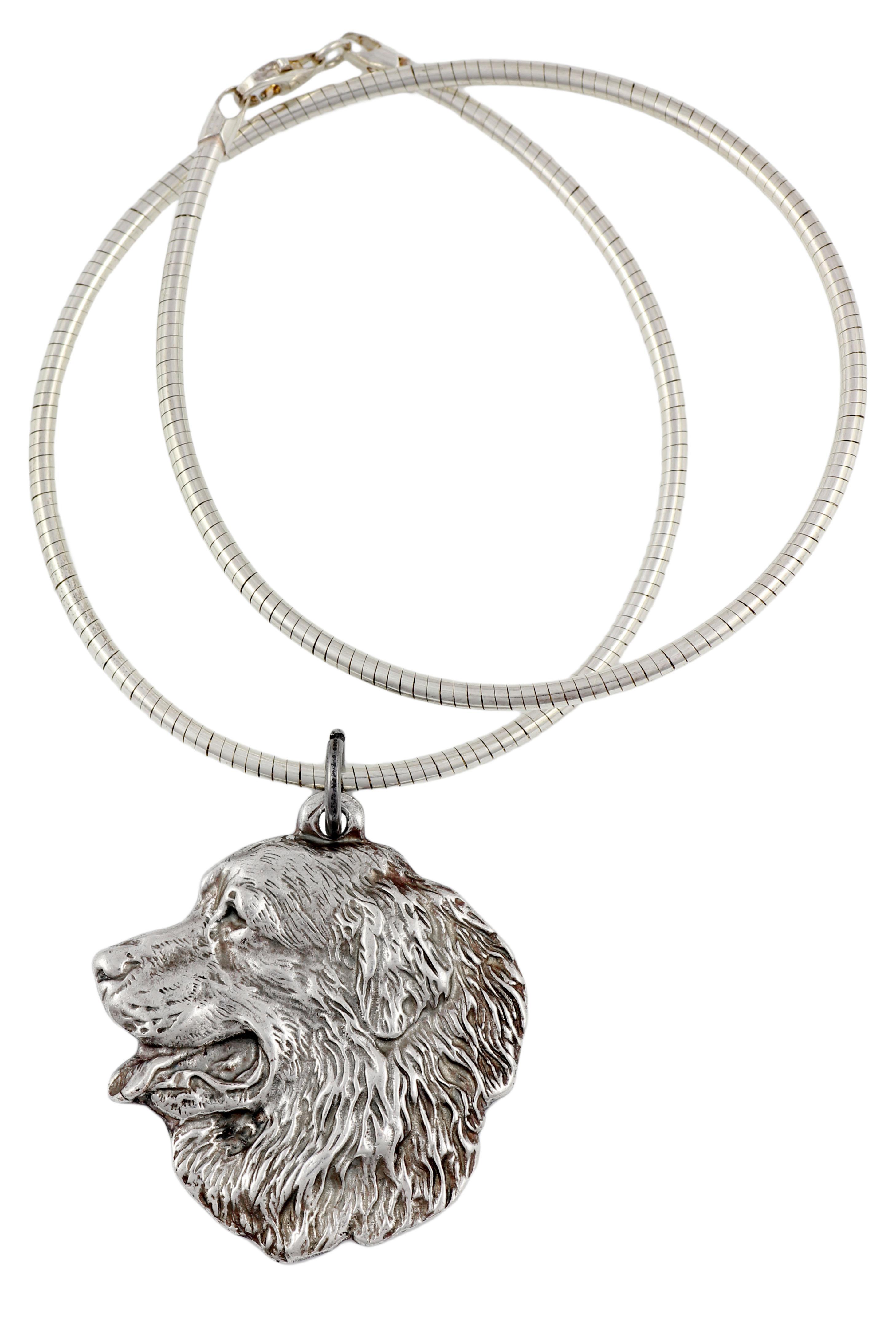 

Bernese Mountain Dog, Berner Sennenhund I - Dog necklace, unique jewellery for the dog fan, unique adder pendant by Art-Dog brand срібний