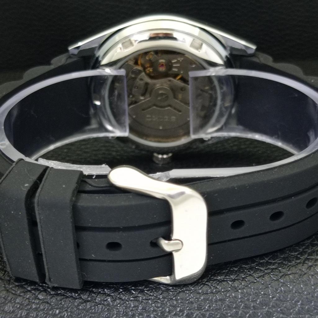 JAPAN VINTAGE REFURBISHED SEIKO 5 AUTOMATIC 6309A MENS BLACK WATCH a441207-4 Sk-a441207