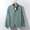 Spring and Autumn Long Sleeve Casual Loose Jacket Large Size Solid Color Japanese Shirt T-Shirt
