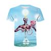 New Summer Tide Muscle Warrior  Men T-Shirts  Casual 3D Print Tees Hip Hop Personality  Short Sleeve  T-Shirts