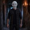 Realistische Zombie-Maske Horror Halloween-Maske Vollgesichts-Atmungsaktive Augen- & Nasenöffnungen Leichtgewichtige Party Verstellbarer Riemen für Erwachsene Gruselige Verkleidung
