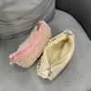 Women's Bag Pearl Handmade Woven Semi-circular Ladies Handbag High-end Party Banquet Bags