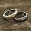 Wishing Stone Retro Old Oil Drop Ring Couple Pair Ring Opening Adjustable Ring Men's and Women's Index Finger Ring