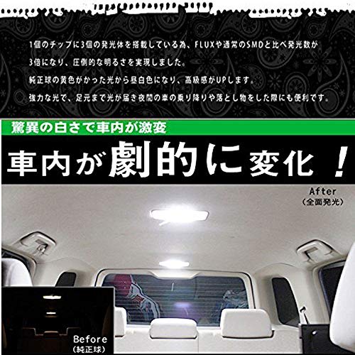 Auto Ideas LED Room Lamp Car Bulb Interior Light 12V Bright 92 Chips Exclusive Design Genuine Replacement White Compatible with Nissan Note E12 Early