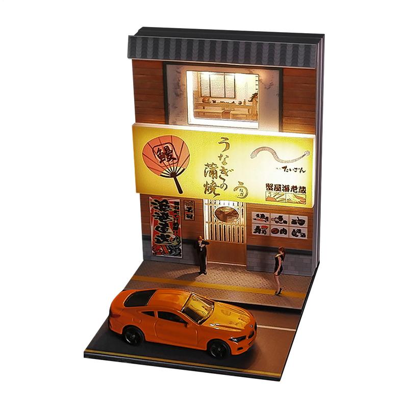 1/64 Tavern Restaurant Model Scene with Lamp Version Simulation Model Scene Decoration Collect (Excluding dolls and car models)