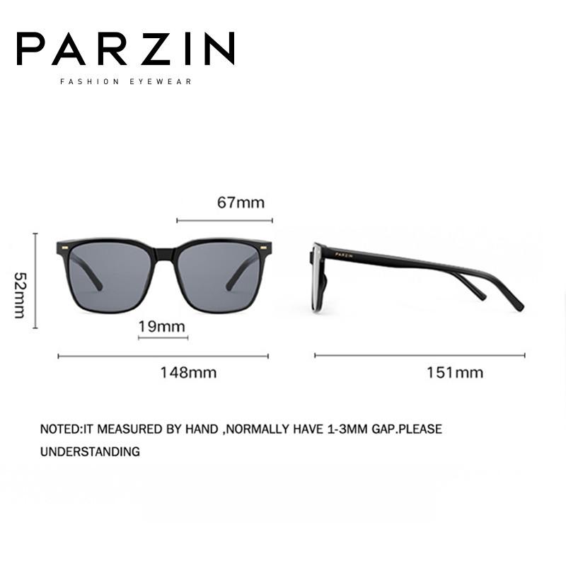 PARZIN Gafas de sol para mujer Vintage Polarizadas Hombres Gafas de sol Protección UV Señoras Sombras 92123