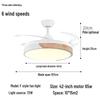 NuFeng 42-inch Smart Inverter Invisible Ceiling Fan with Light
