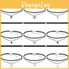 Stylish Multi-layered Choker Necklace For Women With Geometric Design And Heart Shape
