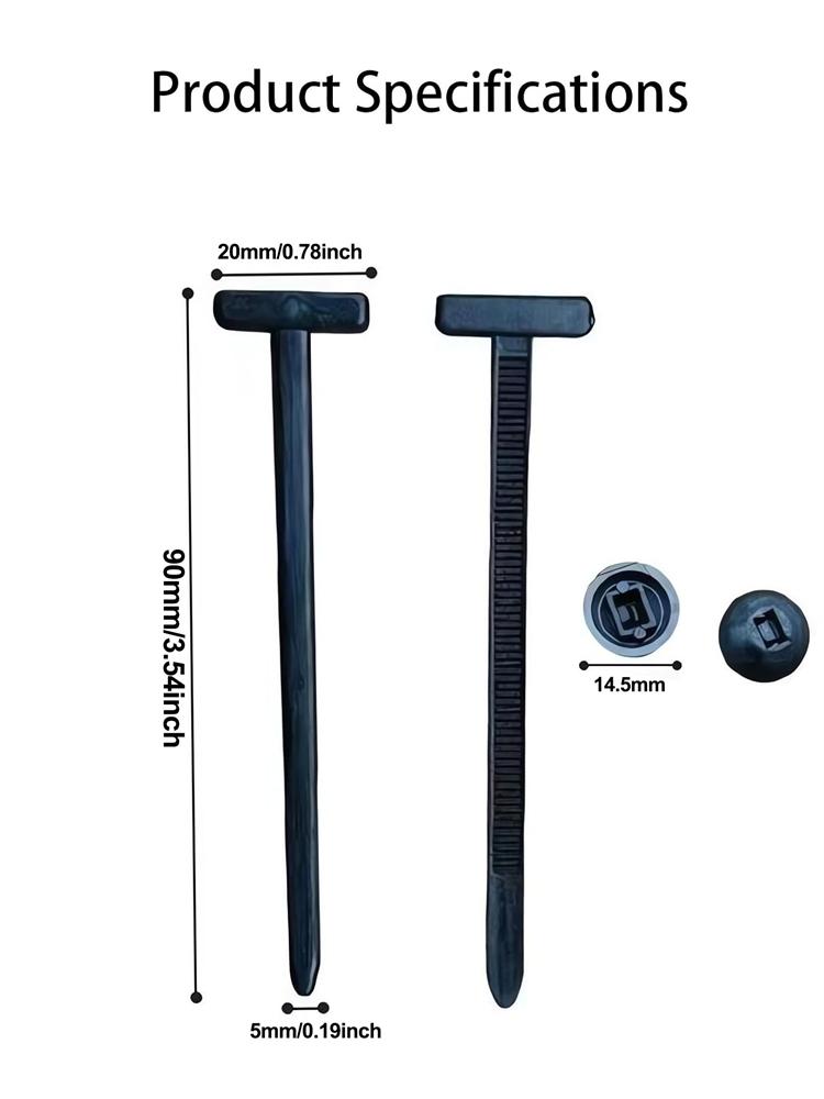 50/80pcs Nylon Universal Cable Tie Buckle Pin and Button Zip Ties Self-Locking Fixed Cables Zip Tie Wire Fastening Straps