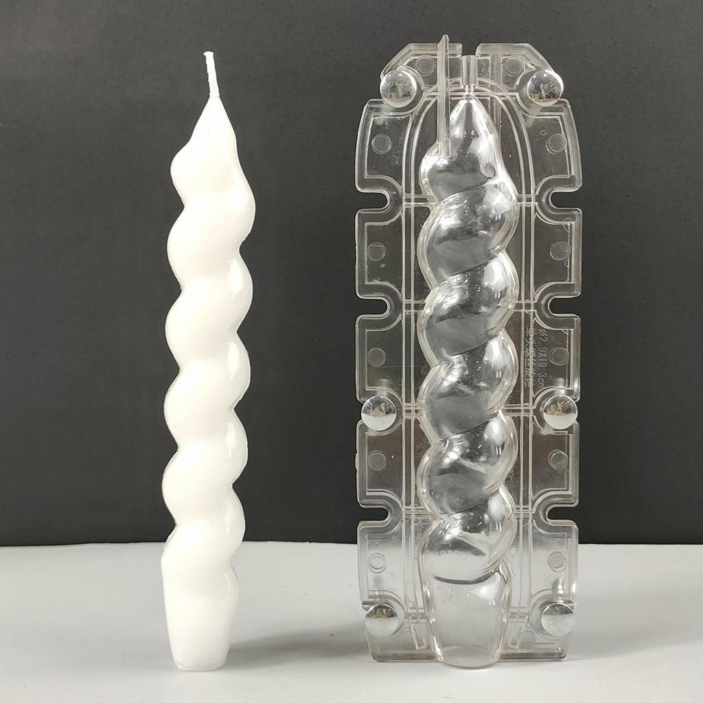 Durable Plastic Silicone Candle Mold Tall Taper Design for Resin Candles Making Tools and Festive Home Décor