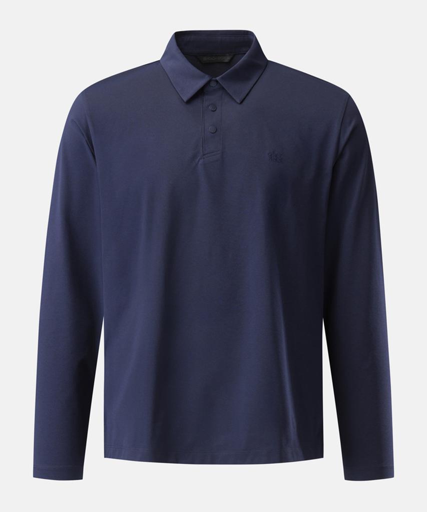 Koolongseupocheu Men'S Basic Polo Long Sleeve T-Shirt Tltbx26101Nay