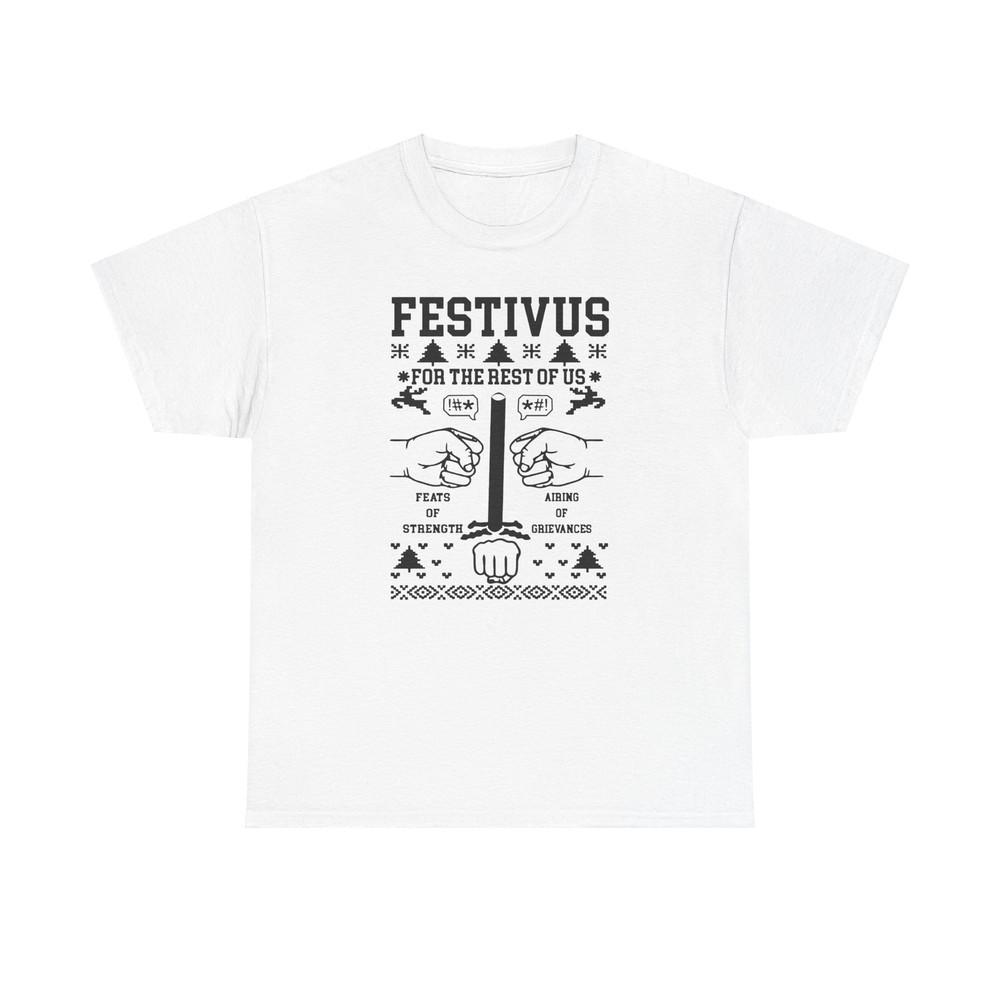 

Ugly Christmas T-Shirt Unisex T-shirt Tee Festivus, Holiday Gift Funny Festivus Shirt S