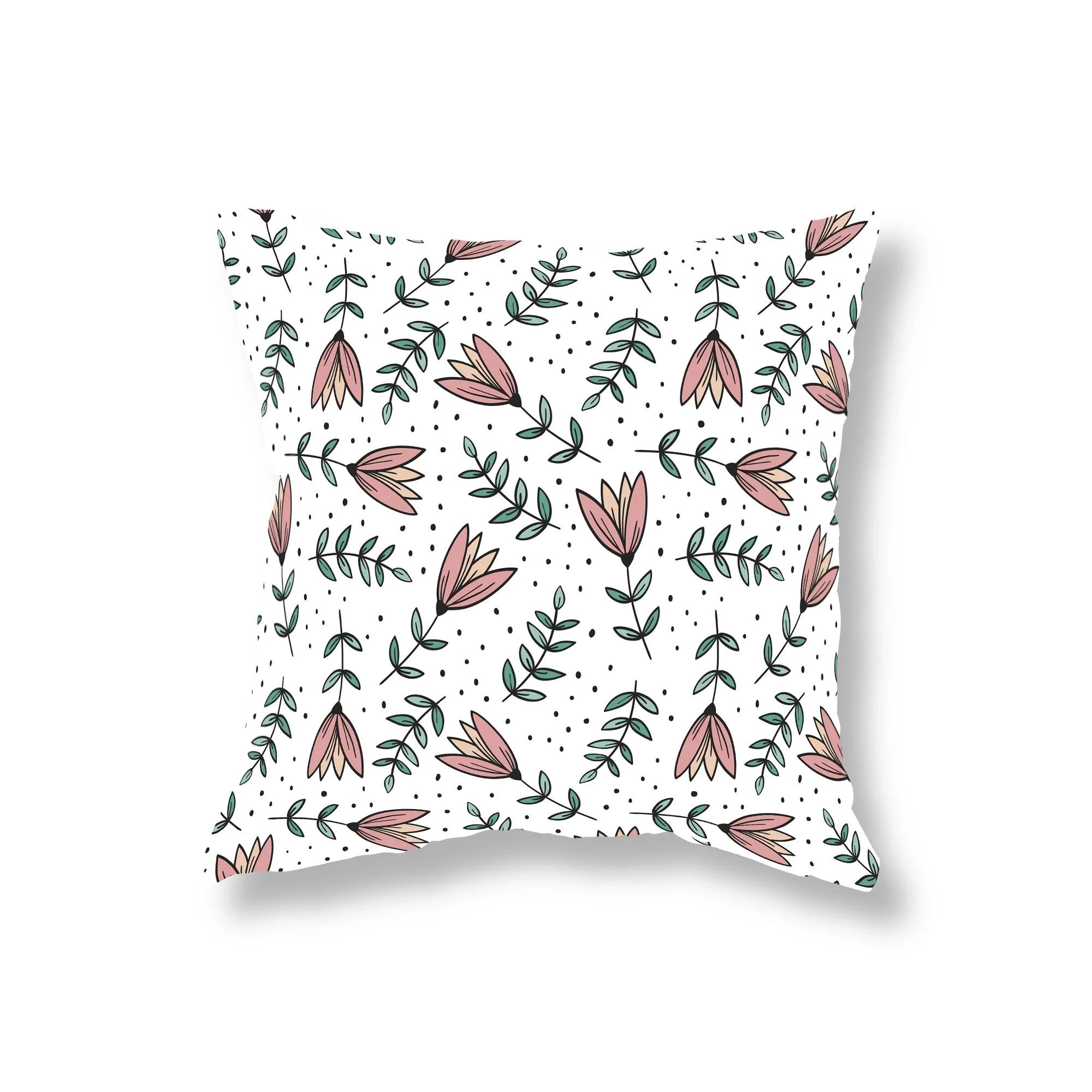 

Милый кролик декоративный комнатный офисный игровой стул подушка для сиденья дом цветок фрукты принт наволочка для подушки диван 40x40cm