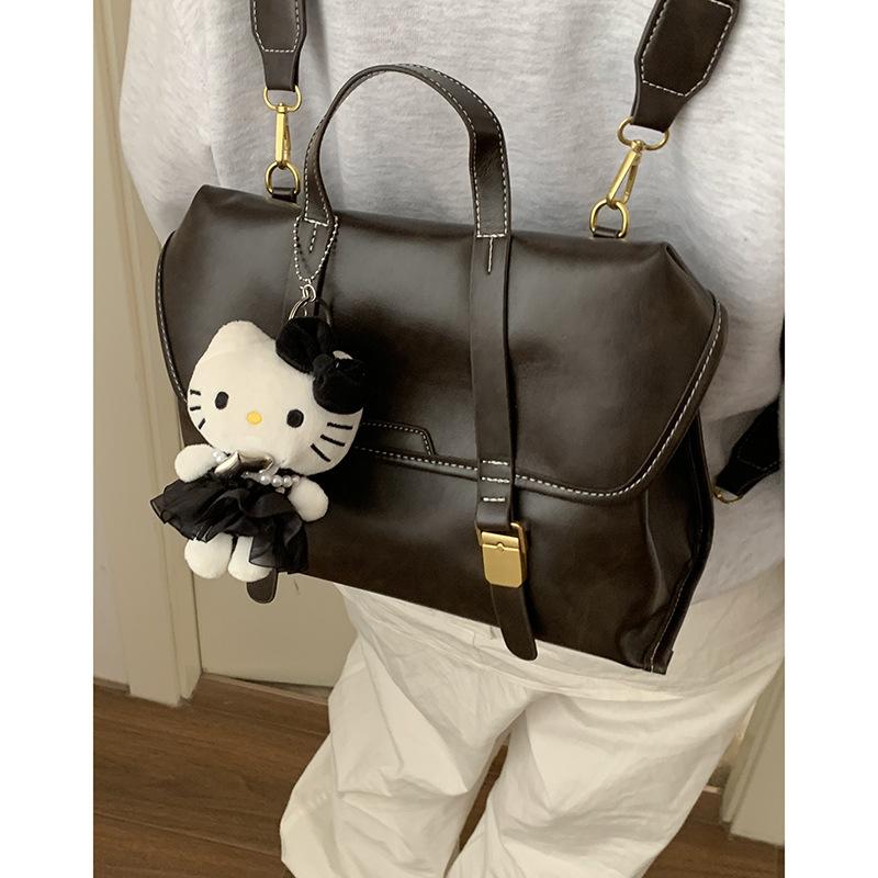 Retro and High-end Backpack, School-style Briefcase, Large-capacity Backpack