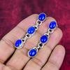 Lapis Lazuli 925 Massivt Sterling Silver Örhängen, Handgjorda Ädelstensörhängen Smycken, Gåvor Till Frun Helt Nya Örhängen