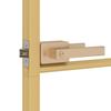 Vidaxl Porta Interna, Dorata, 93X201,5 Cm, Vetro E Alluminio