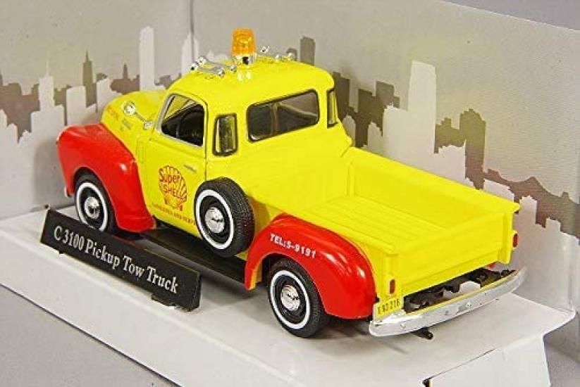 Cararama Scale C3100 Tow Truck 1/43 (Yellow/Red)