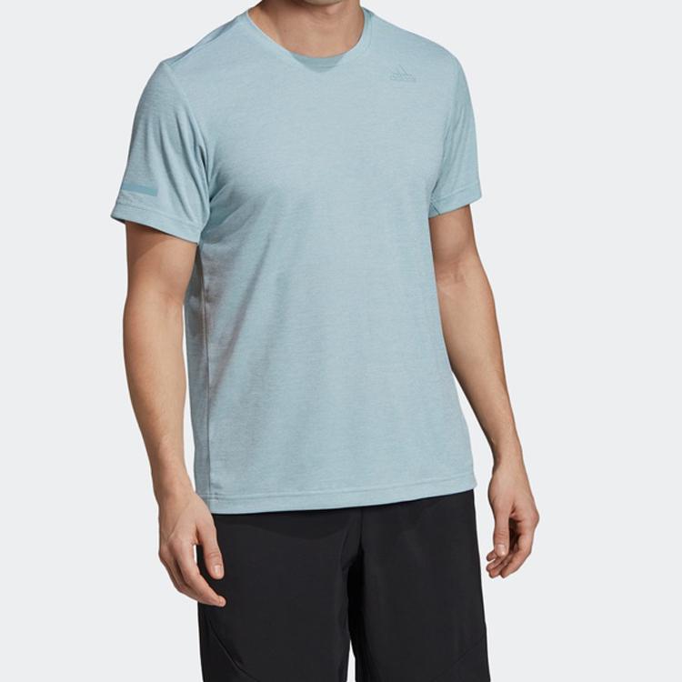 Adidas Half-Sleeve Ice Wind Fitness Sports Short-Sleeved T-Shirt Men Tops Smoky-Grey FI2779