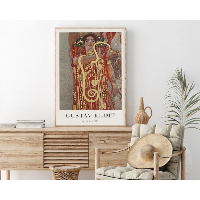 Gustav Klimt Abstract Exhibition Artwork Landscape Poster and Prints Canvas Printing Wall Art Picture for Living Room Home Decor