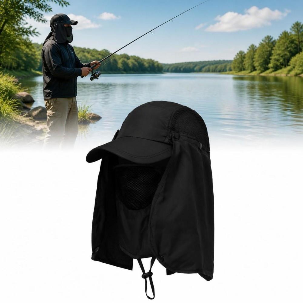 Detachable Fishing Sun Hat Foldable Sun Cap Portable Fishing Hat  Hiking Sport