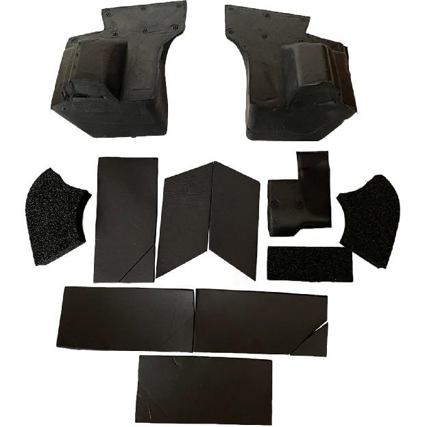 12-teiliges Hardtop-Dichtungskit Regendichtungs-Schaumstoffblocker Reparaturset Kompatibel mit Jeep Wrangler JL 2018 2019 2020 2021 2022 2023 2024 2025 Innenraum