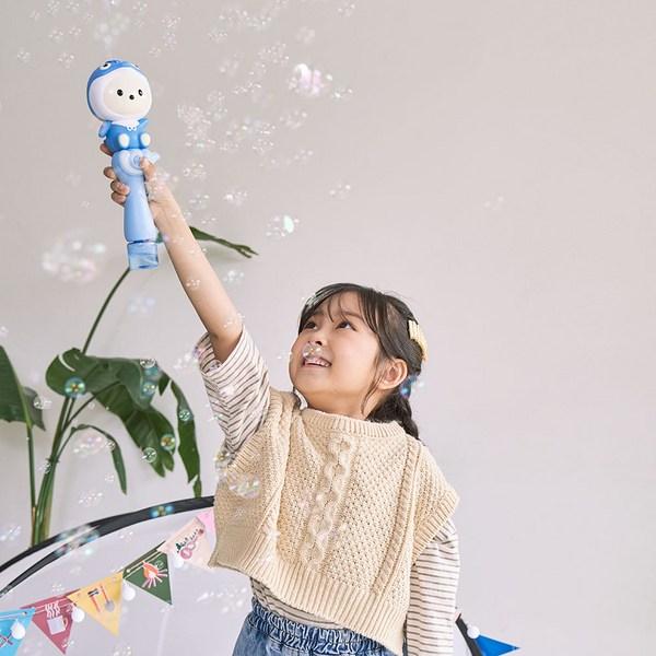 B&C Cute Whale Bubble Angel Rechargeable Automatic Bubble Gun Korean Childrens Toys