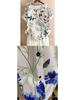 Women's Summer Retro Print Loose Cotton-Linen Short Sleeve Casual T-Shirt