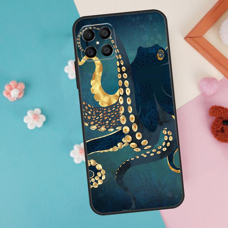 Marine Life Ocean Octopus Case For Honor 200 Pro 50 70 90 Lite X9a X8a X8 X9 X8b X9c X9b Honor Magic 7 5 6 Pro Cover