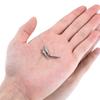 10PCS Stainless Steel Cone Bullet Choker Charms Spike Beads Pendants for Women Man Hoop Earring Necklace Jewelry Making Supplies