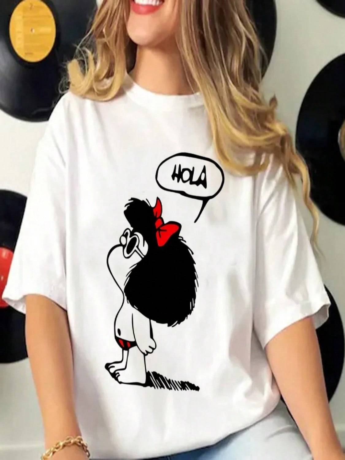 Mafalda Tshirt Women Graphic Designer T Shirt Female Streetwear Clothes Y2k Top Shirts For Women S разноцветный