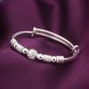 Nine-Turn 925 Sterling Silver-Plated Copper Luck Bead Bracelet for Women - Exquisite Jewelry
