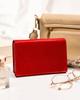 Large leather women's wallet with snap closure - Rovicky