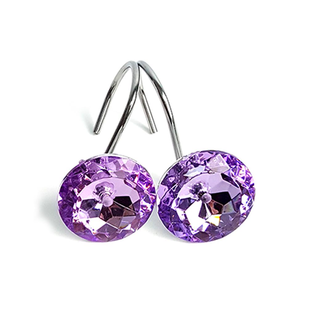 12pcs Window Drapery Rod Hook Ring Bath Bathroom Window Screen Hooks