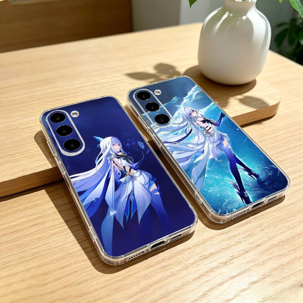 G-Genshin Impact S-Skirk Phone Case For Samsung Galaxy A91,80,73,72 ,71,53,52,32 ,31,22,21s,20,Transparent Case