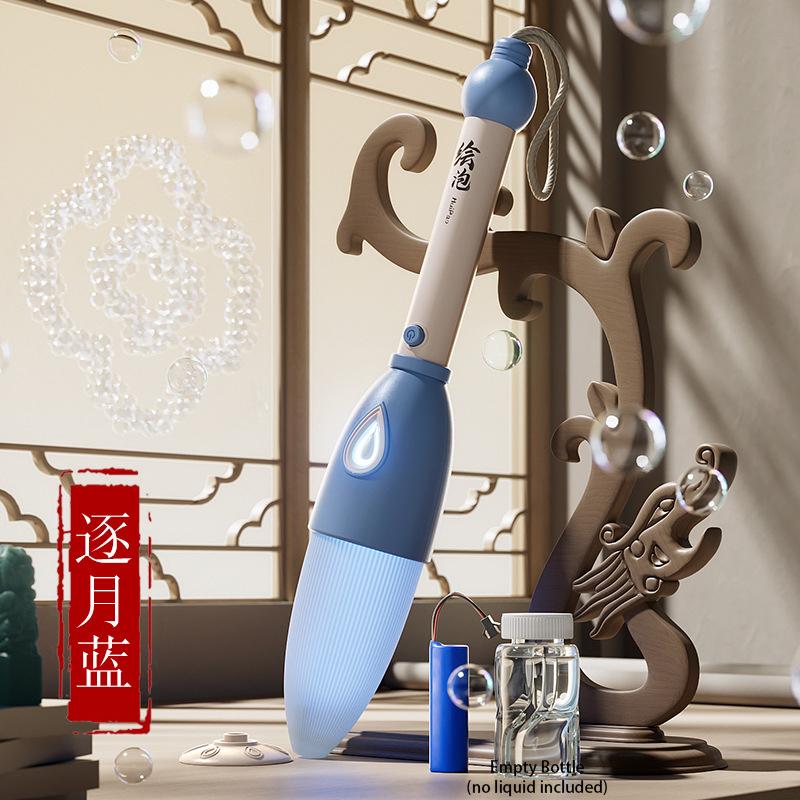 Children Magic Bubble Pen DIY Graffiti Fully Automatic Bubble Machine Soap Bubble Spray Bubble Machine  for Boys & Girls Toy