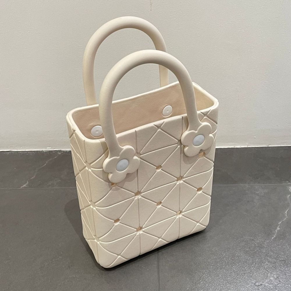 DIY EVA Handbags with Hole Waterproof Rubber Tote Bag Shopping Bag Summer Beach Bag  Boat