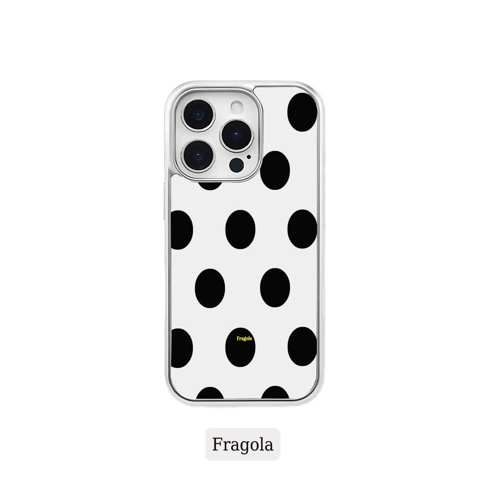 Fragola Luxury Polka Dots Phone Case for iPhone 17 16e 16 15 14 13 12 11 Pro Max X XR XSMAX 8 7 Air Plus Clear Soft Back Cover