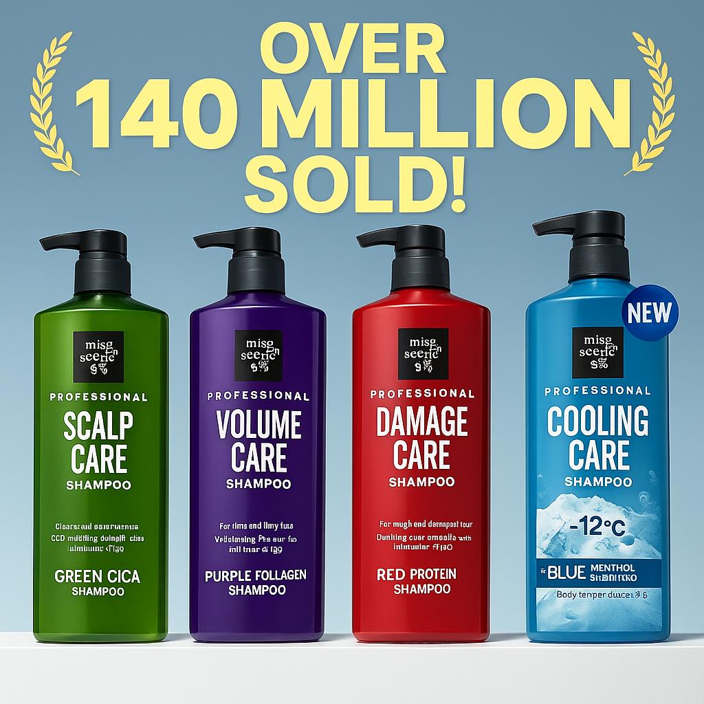 Mise En Scene Professional Damage, Volume, Scalp Care Shampoo 680 ml, Damage Conditioner 680 ml