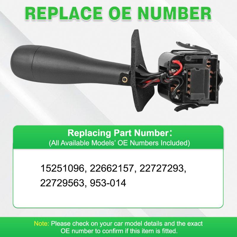 Turn Signal Headlight Combination Switch Plastic 8 P Black  for Chevrolet Equinox 2005-2006 953-014  22727293