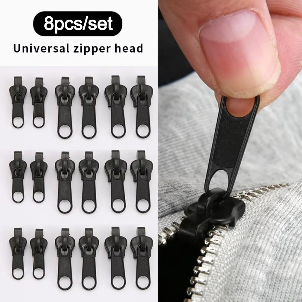 New 4 Sizes Zipper Head Repair Universal Zipper Puller Head Handmade Bag Zippers for DIY Sew
