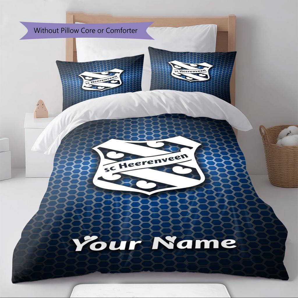 Name Custom Heerenveen Pattern Bedding Set Quilt Cover Pillowcase Home Decor Gift (1 * Duvet Cover + 2 * Pillowcase, Without Core)
