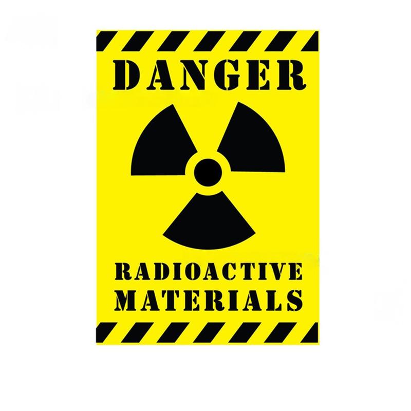

Car warning sticker Safety Sign Sticker Set Radioactive Materials Design Decal for Lab, Warehouse & Industrial Safety Notice