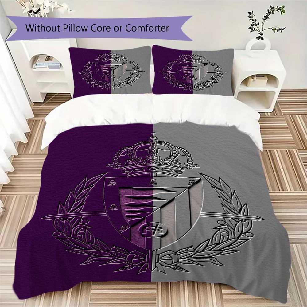 Set Copripiumino Trapuntato con Fantasia Real Valladolid Federa Decorazione per la Casa Regalo di Compleanno (1 * copripiumino + 2 * federe senza imbottitura)