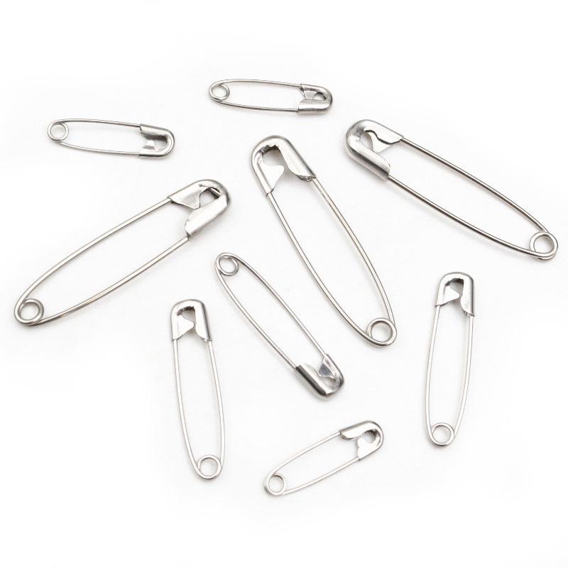50 Stainless Steel Safety Pins for DIY Jewelry and Handmade Crafts.