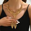 Alloy Rhinestone Wedding Necklace Earrings Bridal Wedding Accessories Banquet Ladies Jewelry