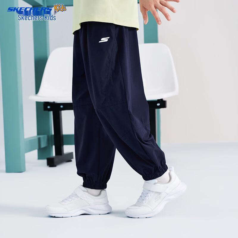 Skechers Boys  2026 Summer Casual Woven Long Pants темно-синий