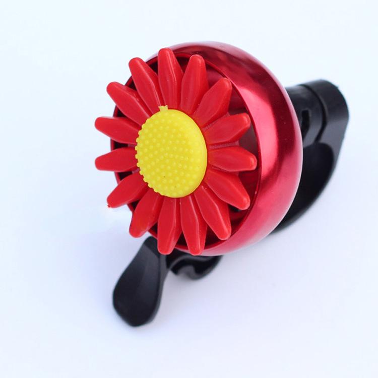 

Детский велосипедный звонок в форме хризантемы и подсолнуха, кольцо из алюминиевого сплава, аксессуары для велосипеда, клаксон для велосипеда